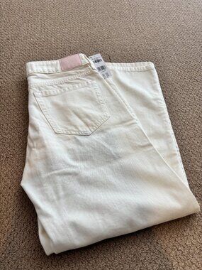 Hollister Low Rise Baggy Jeans - Cloud White Size 2 - Short